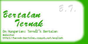 bertalan ternak business card